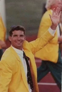 Unknown Australian athlete during the opening ceremony