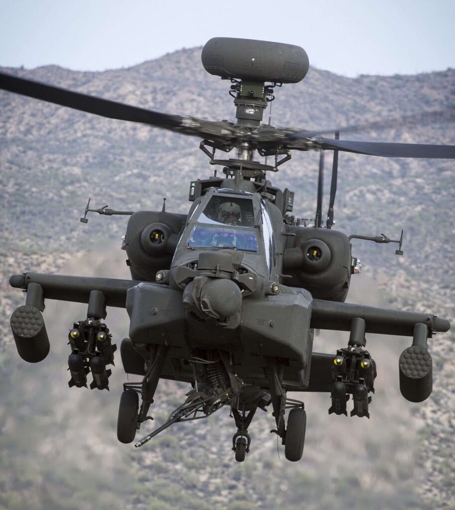 Apache helicopter AH-64E Photo credit: Boeing photo
