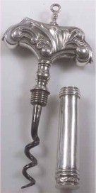 English Silver Pocket Corkscrew ca1800 sold at auction in 2003 for USD0