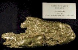 The Hand of Faith gold nugget