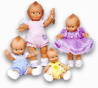 The classic Kewpie dolls