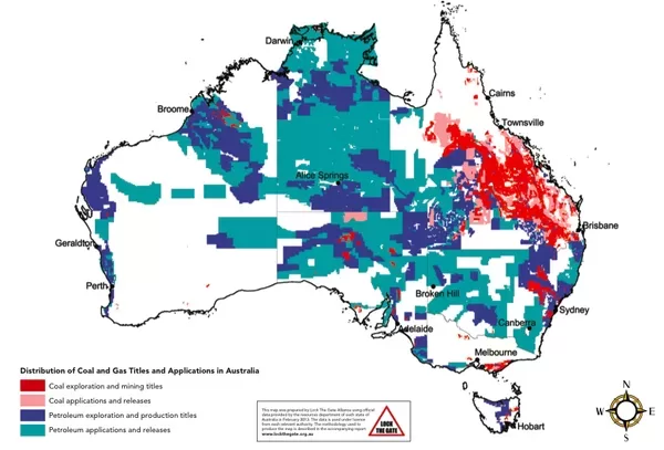 Gas exploration licenses in Australia