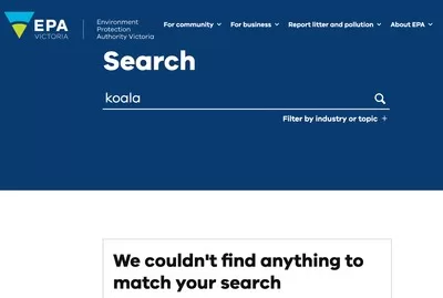 EPA koala search