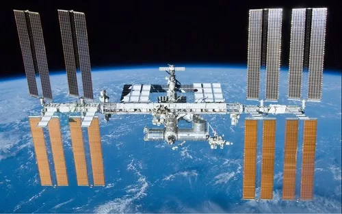 International Space Station with Earth in the background