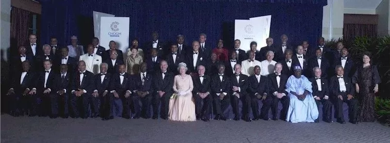 Queen Elizabeth II Golden Jubilee Banquet Portrait, CHOGM 2002