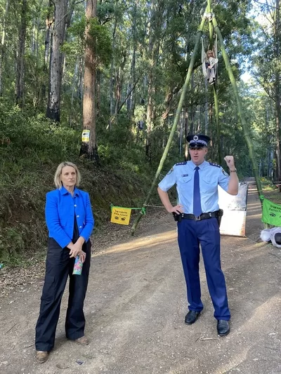 Sue Higginson at Bulga Forest