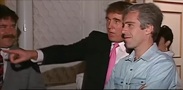 Donald Trump And Jeffrey Epstein At Mar-A-Lago Party In 1992