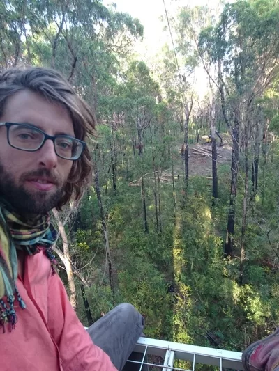 Tree sitter Andrew George, Doubleduke Forest