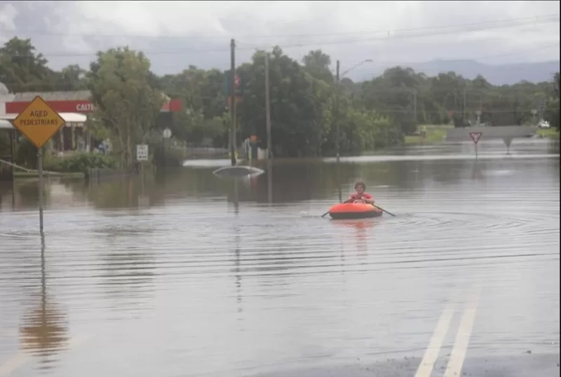 Wingham CBD flood, March 20 2021