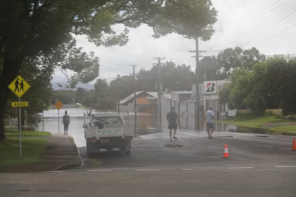 Wingham CBD flood, March 20 2021