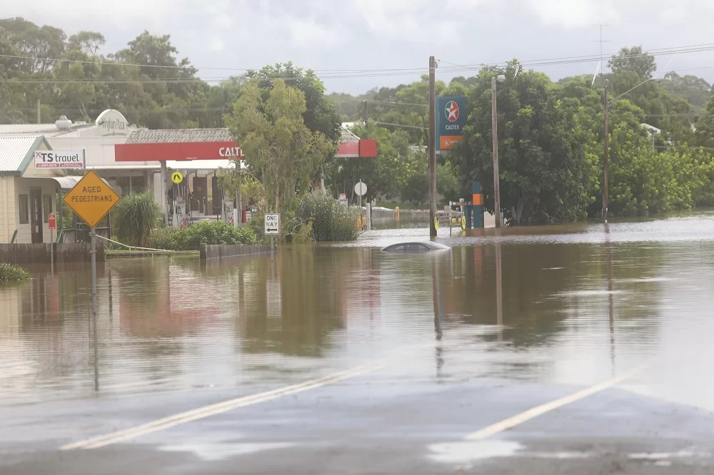 Wingham CBD flood, March 20 2021