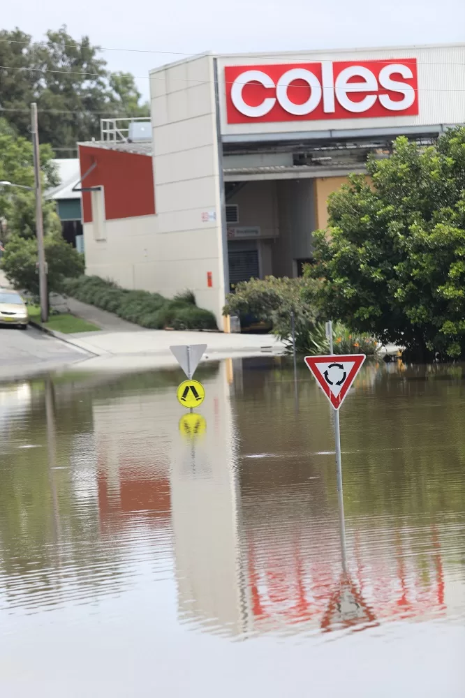 Wingham CBD flood, March 20 2021