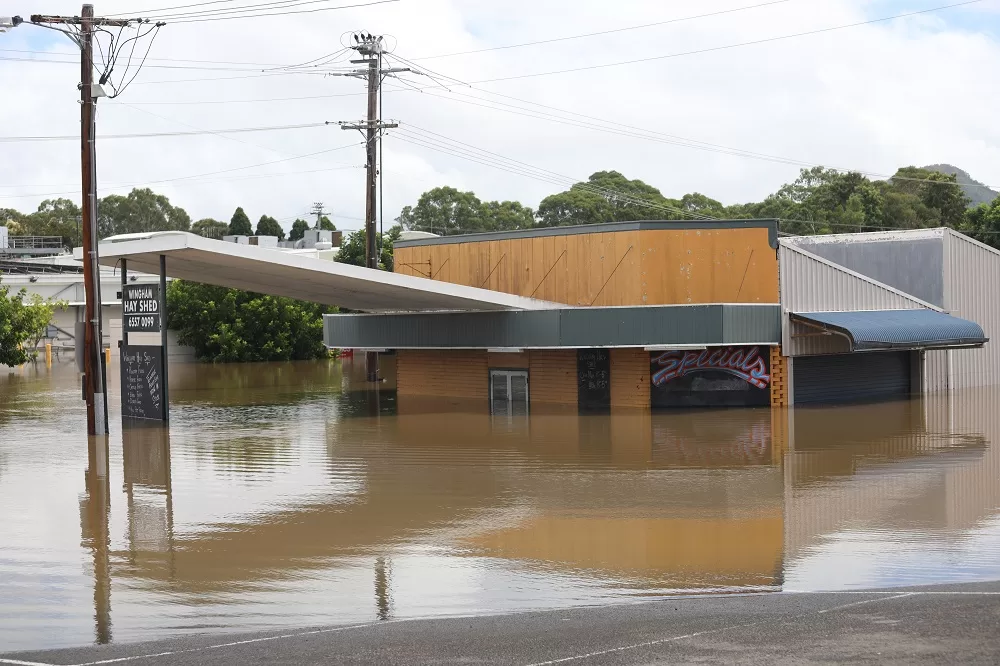 Wingham CBD flood, March 20 2021