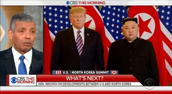Gen. Vincent Brookes, President Donald Trump and Kim Jong Un
