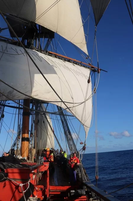 HMB Endeavour under sail © 2019 Mark Anning photo. All Rights Reserved.