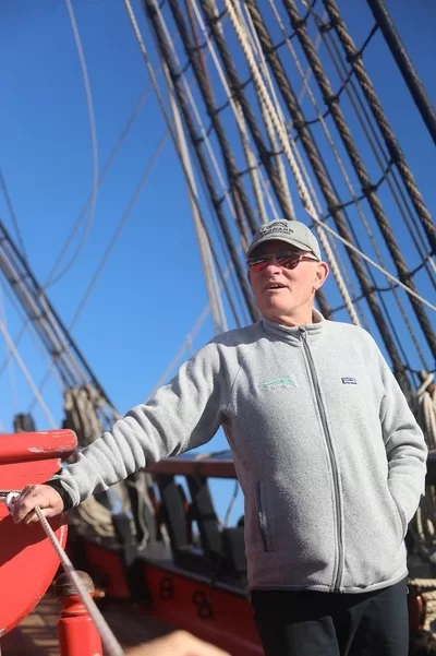 Captain Frank Allica, HMB Endeavour.
Sydney, Australia - Tauranga, New Zealand, 12-27 September 2019
© 2019 Mark Anning photo