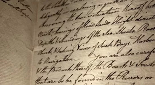 Secret Orders to Lt. James Cook on HMB Endeavour