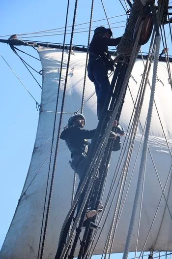 HMB Endeavour under sail © 2019 Mark Anning photo. All Rights Reserved.