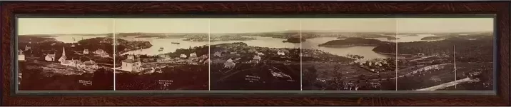 Charles Bayliss and Bernhardt Otto Holtermann, Panorama of Sydney and the Harbour, New South Wales, 1875. Albumen prints on cloth. Art Gallery of New South Wales