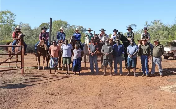 Traditional Owners and Rallen station hands