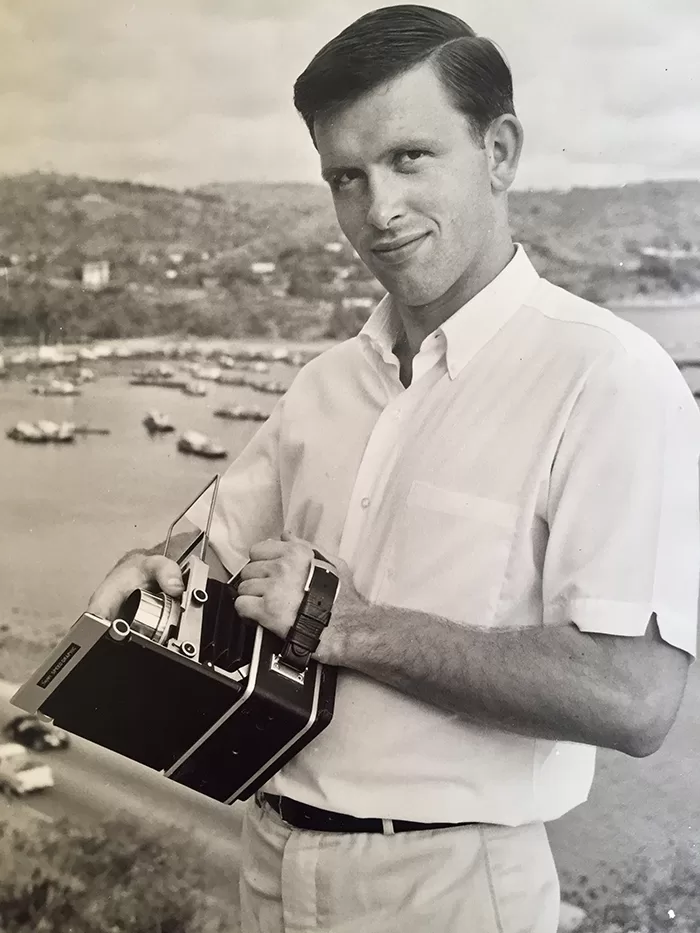 A young Rob Walls in Port Moresby, Papua New Guinea