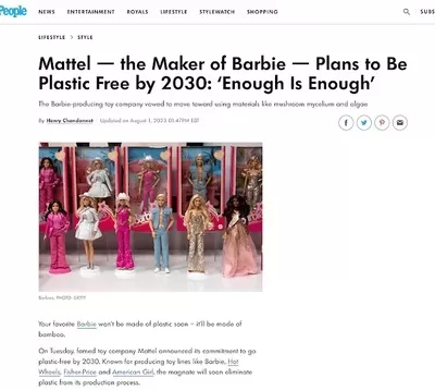 MyCelia EcoWarrior Barbie hoax People magazine