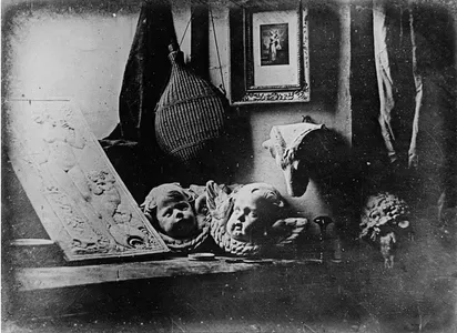 Oldest Known Daguerreotype: "The Artist's Studio / Still Life with Plaster Casts", made by Louis Daguerre in 1837