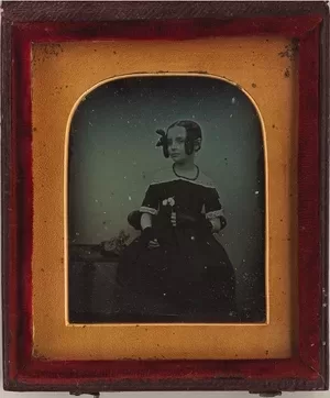 George B. Goodman, 'Eliza Lawson', May 1845. Bathurst, sixth-plate, Wharton-cased daguerreotype. Mitchell Library, State Library of New South Wales, Sydney, MIN 157.