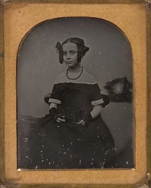 George B. Goodman, 'Susannah Caroline Lawson', May 1845. Bathurst, ninth-plate, uncased daguerreotype in pinchbeck frame. Mitchell Library, State Library of New South Wales, Sydney, MIN 158.