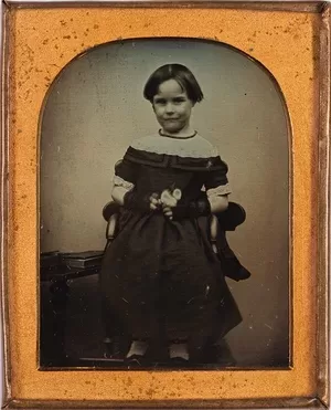George B. Goodman, 'Maria Emily Lawson', May 1845. Bathurst, ninth-plate, uncased daguerreotype in pinchbeck frame. Mitchell Library, State Library of New South Wales, Sydney, MIN 345.