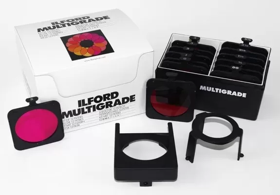 Ilford Multigrade Contrast Filters and Holder Set