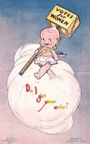 Kewpie women's suffrage