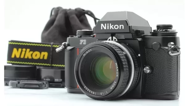 Nikon F film camera
