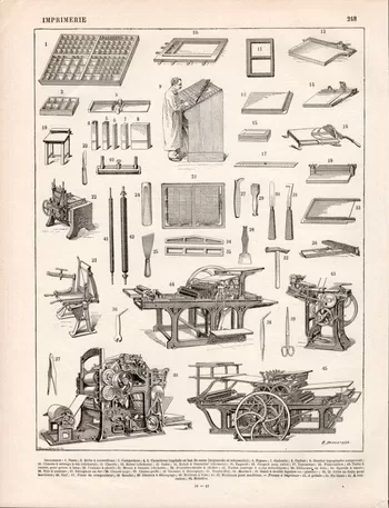 Old Lithograph press advert