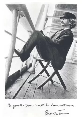 Mark Twain aboard SS Warrimoo