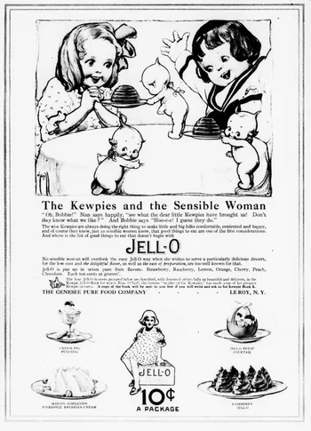 Kewpie advert for Jell-O