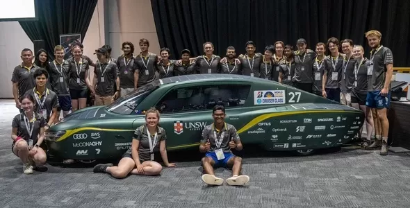 UNSW team The Sunswift 7, a solar-powered car designed and built by students from UNSW Sydney