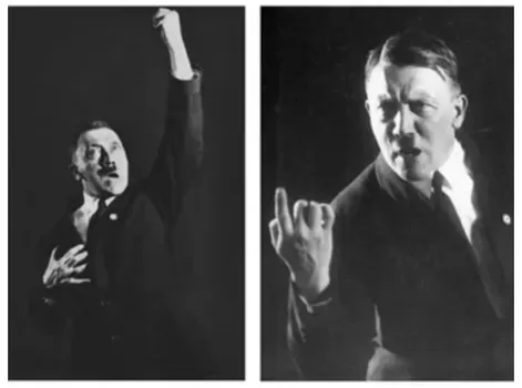 Hitler, Heinrich Hoffman public speaking photo session