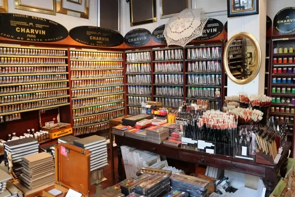 Charvin art supplies. Photo by Mark Anning