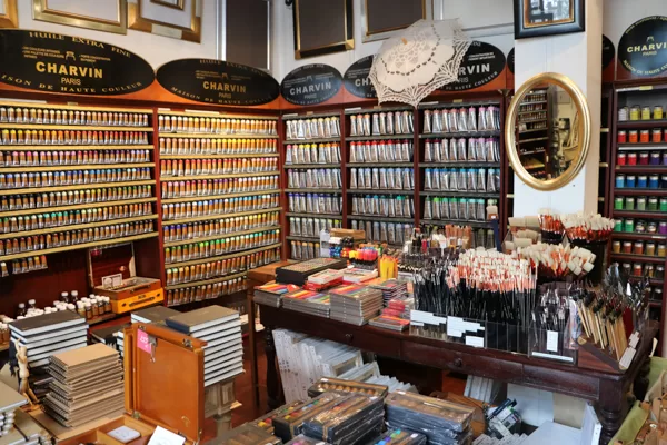 Charvin art supplies. Photo by Mark Anning