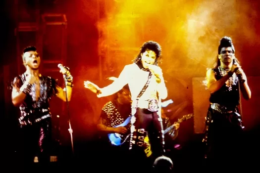 Michael Jackson in concert © Mark Anning photo 1987