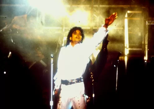 Michael Jackson in concert © Mark Anning photo 1987