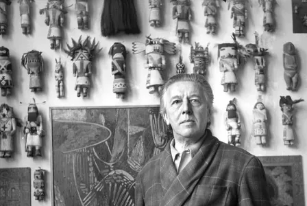 Surrealist luminary Andre Breton and his Kachina collection
