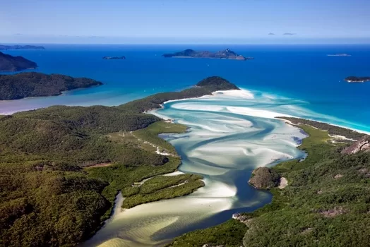 Hill Inlet, Whitsundays aerial photo