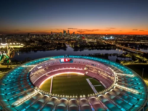 Optus Stadium, Perth aerial photo