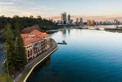 Aerial Photography Sunset Swan Brewery