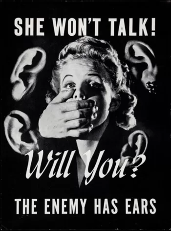 She Won't Talk! Will You?"