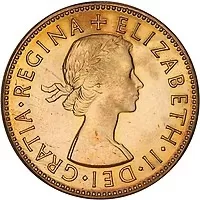 1953 Australian Halfpenny Obverse