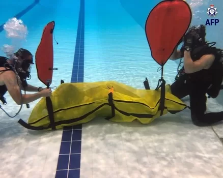 Australian Federal Police underwater