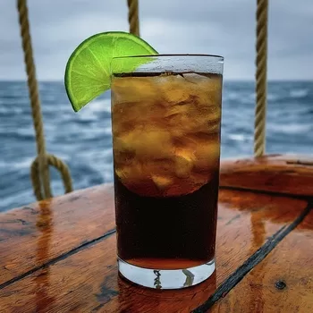 Dark n Stormy cocktail